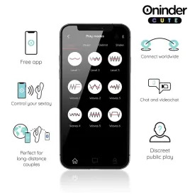 ONINDER CUTE - VIBRATORE CLITORIDEO PUNTO G LOVE BUNNY - APP GRATUITA IN TUTTO IL MONDO