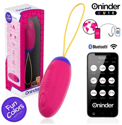 ONINDER CUTE - UOVO IN SILICONE CON VIBRO-ONDA E PIACERE - APP GLOBALE GRATUITA