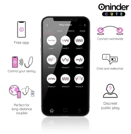 ONINDER CUTE – LIEBE UND VERGNÜGEN: 360° VIBRIERENDES UND ROTIERENDES SILIKON-EI – KOSTENLOSE WELTWEITE APP
