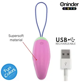 ONINDER CUTE - ŒUF EN SILICONE VIBRANT ET ROTATIF À 360° - APPLICATION MONDIALE GRATUITE