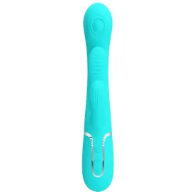 PRETTY LOVE - SHANIA TRIPLE RABBIT VIBRATEUR MULTIFONCTION 3 EN 1 BLEU