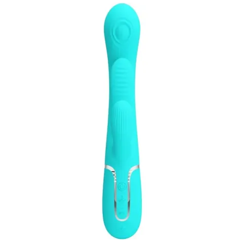 PRETTY LOVE - SHANIA TRIPLE RABBIT VIBRATORE MULTIFUNZIONE 3 IN 1 BLU