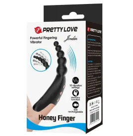 PRETTY LOVE - JORDIN FINGER VIBRATOR 10 VIBRATIONS NOIR