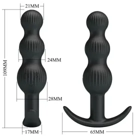 PRETTY LOVE - VIBRATEUR ANAL SIDNEY 10 VIBRATIONS NOIR