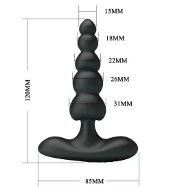 PRETTY LOVE - CORBAN ANAL VIBRATOR 10 VIBRATIONS BLACK