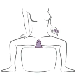 ROCKS- OFF - RUBY GLOW VIBRADOR SIT-ON MORADO