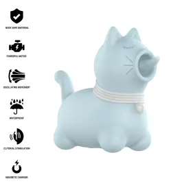 INTENSE - STIMULATEUR DUCHESSE AVEC LANGUE ROTATIVE 360º BLEU