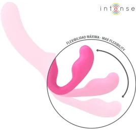 INTENSE - AMY DOUBLE VIBRATEUR 20 CM ROSE TÉLÉCOMMANDE