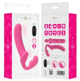 INTENSE - AMY DOUBLE VIBRATEUR 20 CM ROSE TÉLÉCOMMANDE