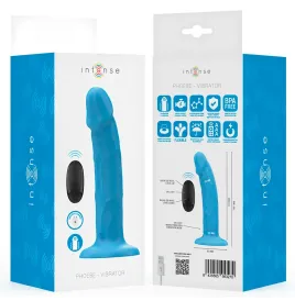 INTENSE - PHOEBE REALISTISCHER VIBRATOR 10 VIBRATIONEN BLAUE FERNBEDIENUNG