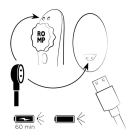 ROMP - Mutandine in silicone magnetiche vibranti per feste con telecomando