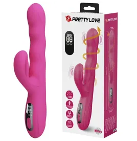 PRETTY LOVE - VIBRATORE A CONIGLIO MULTIFUNZIONE INVERNALE CON DISPLAY LED ROSA