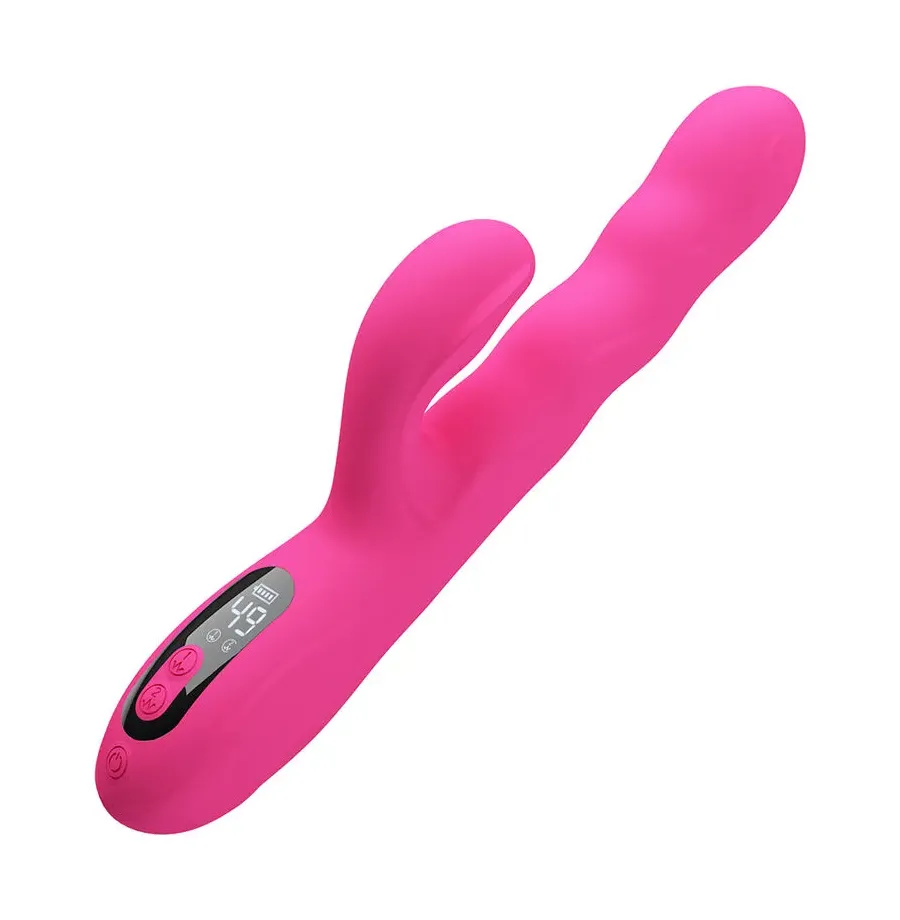 PRETTY LOVE - VIBRATORE A CONIGLIO MULTIFUNZIONE INVERNALE CON DISPLAY LED ROSA PRETTY LOVE - VIBRATORE A CONIGLIO MULTIFUNZIONE INVERNALE CON DISPLAY LED ROSA