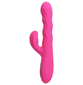 PRETTY LOVE - VIBRATEUR LAPIN MULTIFONCTION WINTERS AVEC AFFICHAGE LED ROSE
