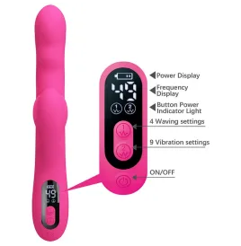 PRETTY LOVE - VIBRATORE A CONIGLIO MULTIFUNZIONE INVERNALE CON DISPLAY LED ROSA