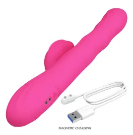 PRETTY LOVE - VIBRATEUR LAPIN MULTIFONCTION WINTERS AVEC AFFICHAGE LED ROSE