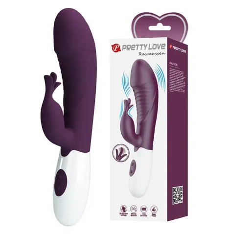 PRETTY LOVE - VIBRATORE A CONIGLIO ROGUE MUSE 30 FUNZIONI VIOLA