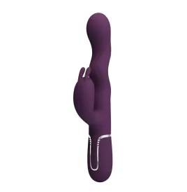 PRETTY LOVE - VIBRADOR RABBIT LOURSEN CON MOVIMIENTO OSCILANTE Y 7 VIBRACIONES RECARGABLE USB MORADO