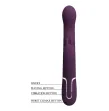 PRETTY LOVE - LOURSEN RABBIT VIBRATOR WITH THRUSTING MOTION AND 7 VIBRATIONS USB RECHARGEABLE PURPLE PRETTY LOVE - LOURSEN RABBIT VIBRATOR WITH THRUSTING MOTION AND 7 VIBRATIONS USB RECHARGEABLE PURPLE