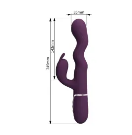 PRETTY LOVE - LOURSEN HASE-VIBRATOR MIT STOSSBEWEGUNG UND 7 VIBRATIONEN, USB-AUFLADBAR, LILA