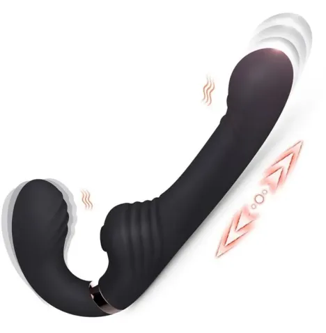 NALONE - ALLOW DUAL VIBE WITH ROTATION AND THRUSTING BLACK