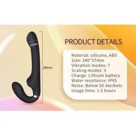 NALONE - ALLOW DUAL VIBE WITH ROTATION AND THRUSTING BLACK