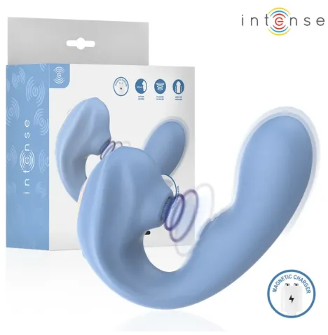 INTENSE - STIMOLATORE CLITORIDEO MULTIFUNZIONE GINA BLU