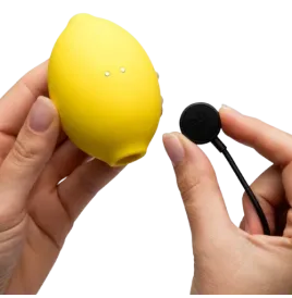 ROMP - LEMON CRUSH PLEASURE AIR CLITORAL STIMULATOR YELLOW