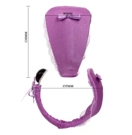 BAILE - THONG WITH VIBRATOR WITH LILAC REMOTE CONTROL