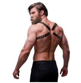 FETISH SUBMISSIVE ATTITUDE - IMBRACATURA POSTERIORE IN ECOPELLE DA UOMO