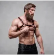 FETISH SUBMISSIVE ATTITUDE - BRUSTHARNESS AUS ÖKOLEDER FÜR HERREN SCHWARZ-ROT FETISH SUBMISSIVE ATTITUDE - BRUSTHARNESS AUS ÖKOLEDER FÜR HERREN SCHWARZ-ROT