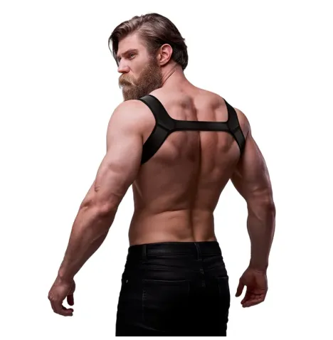 FETISH SUBMISSIVE ATTITUDE - IMBRACATURA PER IL PETTO IN NEOPRENE PER UOMINI TAGLIA L