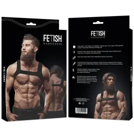 FETISH SUBMISSIVE ATTITUDE - HARNAIS DE POITRINE EN NÉOPRÈNE POUR HOMMES TAILLE L