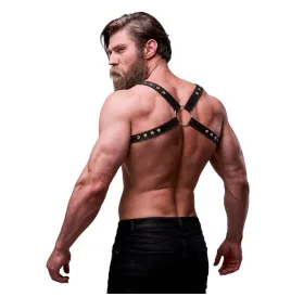 FETISH SUBMISSIVE ATTITUDE - HARNAIS DE POITRINE EN ÉCO-CUIR POUR HOMMES BRIGADE