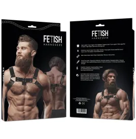 FETISH SUBMISSIVE ATTITUDE - HARNAIS DE POITRINE EN ÉCO-CUIR POUR HOMMES