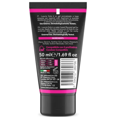 INTIMATELINE LUXURIA - GOLA GEL ORAL CEREZA 50 ML
