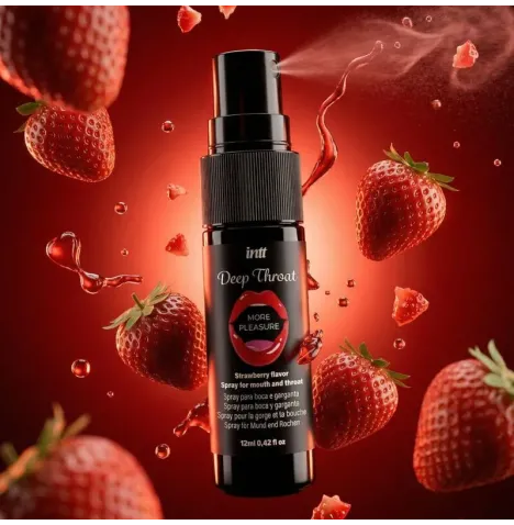 INTT - SPRAY ORALE PER GOLA PROFONDA, PIÙ PIACERE, GUSTO FRAGOLA