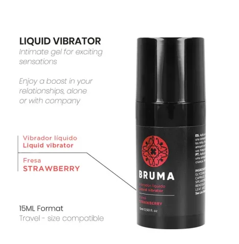 BRUMA - FLÜSSIGER VIBRATOR ULTRA GLEITEND ERDBEERE 15 ML