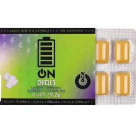 WUG On – Energia istantanea in formato gomma da masticare BLISTER 8 UNITÀ