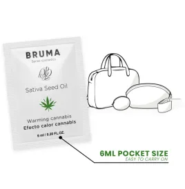 BRUMA - SATIVA-SAMENÖL-GLEITGEL MIT WÄRMENDEM CANNABISGESCHMACK 6 ml