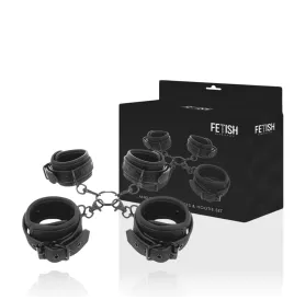 FETISH SUBMISSIVE - HAND- UND KNÖCHEL-HANDSCHELLEN-SET MIT NOPRENE-FUTTER