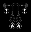 FETISH SUBMISSIVE - POSITION MIT OFFENEN BEINEN UND HANDSCHELLEN MIT NOPRENE-FUTTER