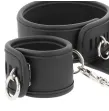 FETISH SUBMISSIVE - COLLAR Y ESPOSAS CUERO VEGANO CON FORRO DE NEOPRENO
