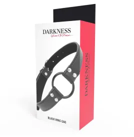 DARKNESS - BAVAGLIO CON ANELLO DIAMETRO 3,6 CM