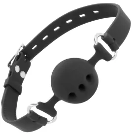 DARKNESS - BAVAGLINO IN SILICONE TRASPIRANTE NERO