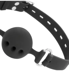 DARKNESS - BAVAGLINO IN SILICONE TRASPIRANTE NERO