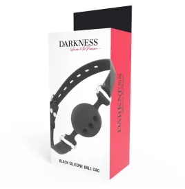 DARKNESS - BAVAGLINO IN SILICONE TRASPIRANTE NERO