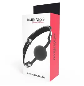 DARKNESS - KNEBEL AUS SCHWARZEM SILIKON