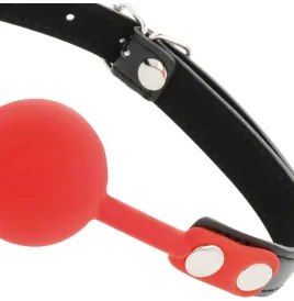 DARKNESS - BÂILLON EN SILICONE ROUGE