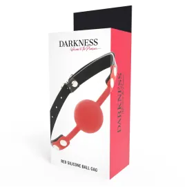 DARKNESS - BÂILLON EN SILICONE ROUGE
